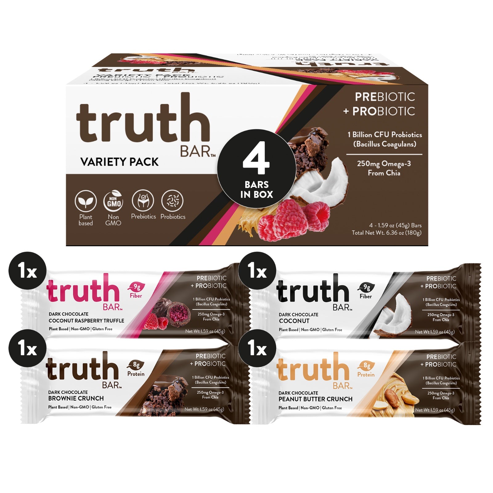 Truth Bar Taster Pack (4-Pack)