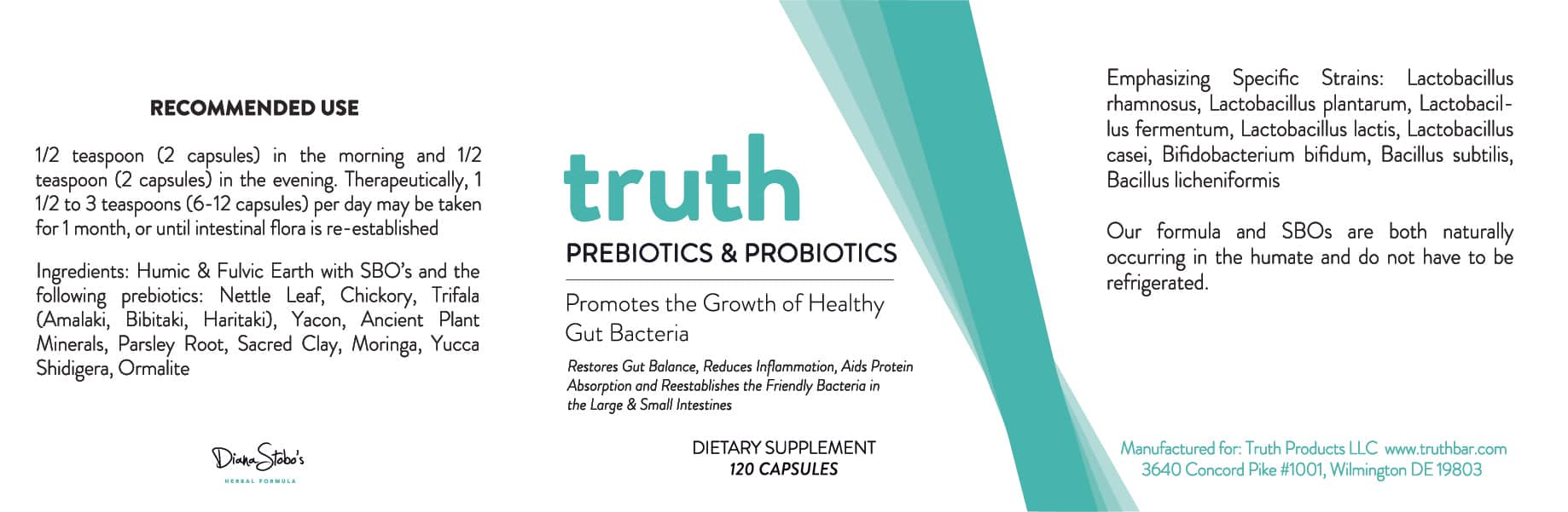 Probiotic & Prebiotics - Truth Products LLC